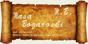 Maša Bogaroški vizit kartica